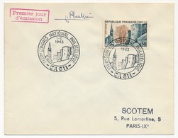 Enveloppe Scotem - 0,30 CAEN Obl. Illustrée 36e Congrès National Philatélique CAEN 1963 Signature PHEULPIN - Brieven En Documenten