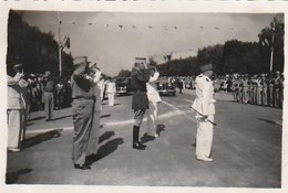 Maroc -militaires -  Revue Militaire Avec Maréchal JUIN  -photo 9/6 -1949 - Material