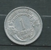 F R A N C E 1 FRANCS A L U M I NI U M 1948           Laupi 11508 - 1 Franc