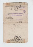 ENVELOPPE  EN FRANCHISE DE GRECE VERS GENEVE CROIX ROUGE - MILANO POSTA ESTERA -  - CENSUREE  1919 - Cartas & Documentos
