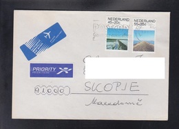 NETHERLAND / AIR MAIL, PRIORITY, REPUBLIC OF MACEDONIA ** - Storia Postale