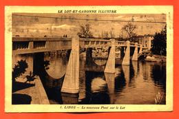 CPA 47 Libos " Le Nouveau Pont Sur Le Lot " - Libos