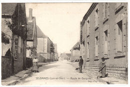 SELOMMES (41) - Route De Oucques - Ed. Imp. - Pap. Du Cachet, Vendôme - Selommes