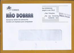 Carta Circulada Com Sobrecarga De '2495 Fátima - Taxa Paga' 1990. Letter Circulated Overload Of '2495 Fatima - Rate Paid - Storia Postale