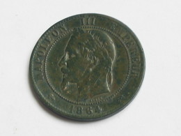 10 Centimes 1864 K - Napoléon III Tête Laurée  **** EN ACHAT IMMEDIAT ****  Magnifique Et Rare Patine !!! - 10 Centimes