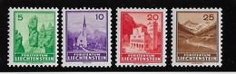 Liechtenstein N°124/127 - Neuf * Avec Charnière - TB - Ungebraucht