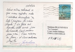 Beau Timbre , Stamp Yvert N° 2167 Sur Cp , Carte Postale , Postcard Du 21/07/2003 - Brieven En Documenten