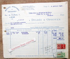 Métaux Perforés Et Découpés, Delrée & Ophoven, Rue Du Pré-Binet, Liége 1937 - 1900 – 1949