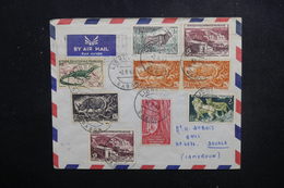 GABON - Enveloppe De Libreville Pour Douala En 1960, Affranchissement Plaisant ( Timbres De L 'A.E.F. )  - L 49545 - Gabon