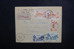 TOGO - Enveloppe Commerciale En Recommandé De Lomé Pour Cotonou En 1952, Affranchissement Plaisant - L 49546 - Covers & Documents