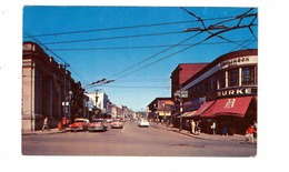 PORT ARTHUR, Ontario, Canada, Arthur Street & Stores, 1950's Cars, 1960 Chrome Postcard, Thunder Bay County - Port Arthur