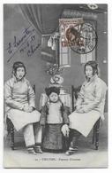 CHINA - 1914 - CARTE De TIEN-TSIN Avec RARE OBLITERATION CHINOISE Sur TIMBRE De HONG-KONG !! => PARIS - 1912-1949 República