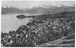 HORGEN → Gegen Die Au Und Die Alpen Gesehen Anno 1924 - Horgen