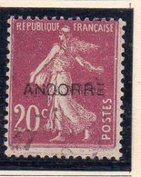 XP5016 - ANDORRA 1931,  Unificato N. 8  Usato (2380A) . SOPRASTAMPA MOLTO SMOSSA ! - Used Stamps