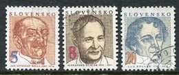 SLOVAKIA 1993 Personalities  Used.  Michel 171-73 - Used Stamps