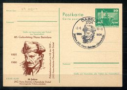 5444 - DDR - Ganzsache P79 Mit Priv. Zudruck - SoSt. Dabel (Hans Beimler) - Cartes Postales Privées - Oblitérées