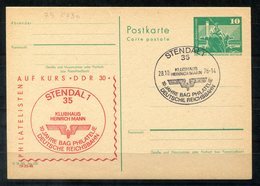 5445 - DDR - Ganzsache P79 Mit Priv. Zudruck - SoSt. Stendal (Heinrich Mann - Eisenbahn - Railway) - Privatpostkarten - Gebraucht