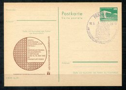 5460 - DDR - Ganzsache P84 Mit Priv. Zudruck - SoSt. Frankfurt/Oder (Mikro-Elektronik) - Cartes Postales Privées - Oblitérées