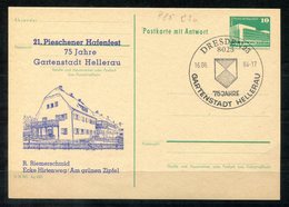 5468 - DDR - Ganzsache P85F Mit Priv. Zudruck - SoSt. Dresden (Hellerau-Pieschen-Hafenfest) - Private Postcards - Used