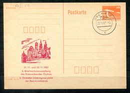 5481 - DDR - Ganzsache P86 II  Mit Priv. Zudruck - Tagesstempel Oschatz (Briefmarkenausstellung) - Postales Privados - Usados