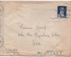 TURQUIE      ENVELOPPE  CENSUREE  1941 - Lettres & Documents