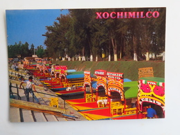 Carte Postale : MEXICO : XOCHIMILCO : Tipicas Trajineras - Mexico