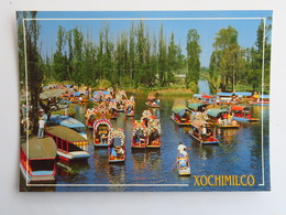 Carte Postale : MEXICO : XOCHIMILCO : Los Jardines Flotantes - Mexico