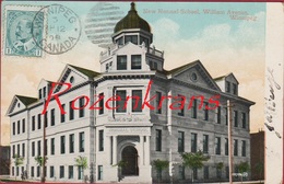 Canada Manitoba Winnipeg New Normal School William Avenue Old Postcard 1909 (In Good Condition) - Winnipeg