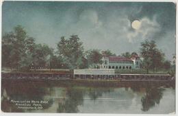 Indianapolis IN Moonlight On White River C1910 Postcard - Indianapolis