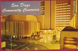 San Diego California United States USA Community Concourse 1970 Vintage Postcard Stamp Einstein - San Diego