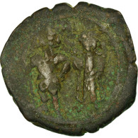 Monnaie, Heraclius, Avec Heraclius Constantin, Follis, 629-630, Constantinople - Bizantinas