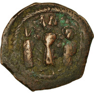 Monnaie, Héraclius, Héraclius Constantin Et Martine, Follis, 616-617 - Bizantine