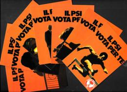 [MD4090] CPM - PSI - SERIE DI 7 CARTOLINE - PARTITO SOCIALISTA - IL PSI VOTA PER TE - PERFETTE - NV - Partis Politiques & élections