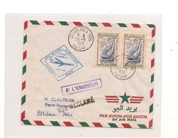 1961 ENVELOPPE DE CASABLANCA  POUR MILAN RETOUR A L'ENVOYEUR - Maroc (1956-...)