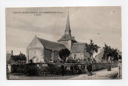- CPA SAINTE-MARGUERITE-DE-CARROUGES (61) - L'Eglise 1916 - Edition A. Lejeune - - Altri & Non Classificati