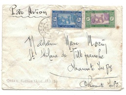 Sénégal Lettre Avion Dakar Succursale 19/1/1934 Airmail Cover - Lettres & Documents