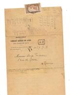 1920 LETTRE DE SECRÉTARIAT DE LA COMMISSION ARBITRALE DES LOYERS - Covers & Documents