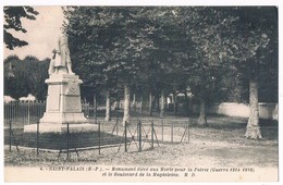 SAINT PALAIS  64  Boulevard Madeleine . Monument Aux Morts - Saint Palais