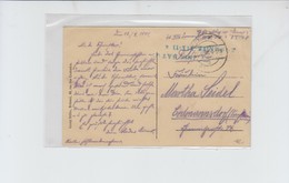 BELLE CPA EN FRANCHISE MILITAIRE POUR Erdmannsdorf  - ALLEMAGNE + CACHET ALLEMAND - 1917 - Franchise