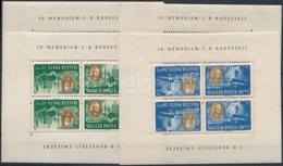 ** 1947 Roosevelt Fordított állású Négyes Kisív Sor (összesen 8 Db) Szép Minőségben (130.000) - Other & Unclassified