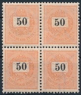 ** * 1898 50kr Négyestömb, 1 Bélyeg Postatiszta (125.000++) - Other & Unclassified