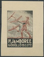 ** 1933/7a Cserkész IV. Jamboree Gödöllő, Repülők Emlékív (100.000) / Scout Jamboree - Sonstige & Ohne Zuordnung