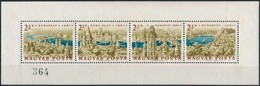 ** 1961 Budapest Panoráma Sorszámozott Fogazott Blokk (90.000) (alul Pici Beszakadás / Small Tear Below) - Otros & Sin Clasificación