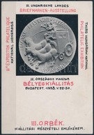 1938 Az ORBÉK Bélyegkiállítás Emlékív Terve Kézzel írt Piros és Fekete Feliratokkal - Autres & Non Classés