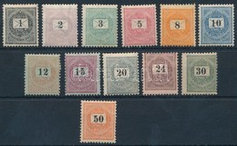 * 1889  'E'sor 12 értéke 1kr - 50kr (40.000) - Other & Unclassified