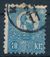 O 1871 Kőnyomat 10kr A '10' Számjegyben Festékfolt - Andere & Zonder Classificatie