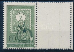 ** 1951 80 éves A Magyar Bélyeg 60f Jobb Oldali üres Mezővel (30.000) R! - Sonstige & Ohne Zuordnung