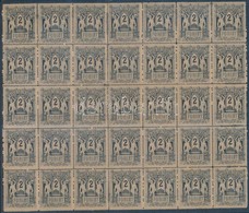 ** * 1874 Távírda 2Ft 35-ös Tömb, állítólag A Létező Legnagyobb összefüggés / Telegraph Mi 18 Sheet Part Of 35 Stamps (a - Autres & Non Classés