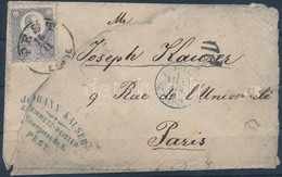 1871 Réznyomat 25kr Levélen 'PEST / ESTE' (szakadt Levél) - Other & Unclassified