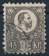 O 1871 Réznyomat 15kr Feketésbarna (12.000) - Other & Unclassified